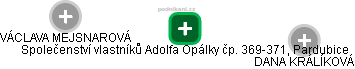 Společenství vlastníků Adolfa Opálky čp. 369-371, Pardubice - náhled vizuálního zobrazení vztahů obchodního rejstříku