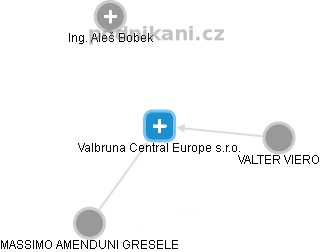 Valbruna Central Europe s.r.o. - náhled vizuálního zobrazení vztahů obchodního rejstříku