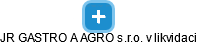 JR GASTRO A AGRO s.r.o. v likvidaci - náhled vizuálního zobrazení vztahů obchodního rejstříku