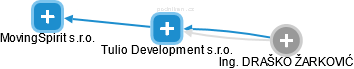 Tulio Development s.r.o. - náhled vizuálního zobrazení vztahů obchodního rejstříku