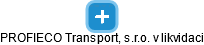 PROFIECO Transport, s.r.o. v likvidaci - náhled vizuálního zobrazení vztahů obchodního rejstříku