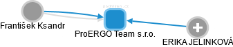 ProERGO Team s.r.o. - náhled vizuálního zobrazení vztahů obchodního rejstříku