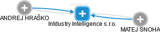 Intdustry Intelligence s.r.o. - náhled vizuálního zobrazení vztahů obchodního rejstříku