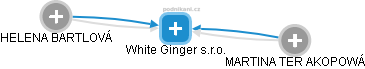 White Ginger s.r.o. - náhled vizuálního zobrazení vztahů obchodního rejstříku