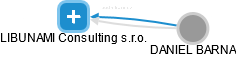 LIBUNAMI Consulting s.r.o. - náhled vizuálního zobrazení vztahů obchodního rejstříku