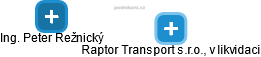 Raptor Transport s.r.o., v likvidaci - náhled vizuálního zobrazení vztahů obchodního rejstříku