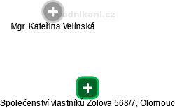 Společenství vlastníků Zolova 568/7, Olomouc - náhled vizuálního zobrazení vztahů obchodního rejstříku