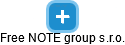 Free NOTE group s.r.o. - náhled vizuálního zobrazení vztahů obchodního rejstříku