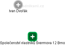 Společenství vlastníků Švermova 12 Brno - náhled vizuálního zobrazení vztahů obchodního rejstříku