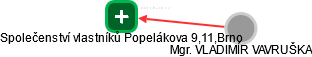 Společenství vlastníků Popelákova 9,11,Brno - náhled vizuálního zobrazení vztahů obchodního rejstříku