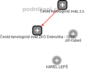 Český kynologický svaz ZKO Dobruška - 1019 - náhled vizuálního zobrazení vztahů obchodního rejstříku