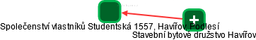 Společenství vlastníků Studentská 1557, Havířov, Podlesí - náhled vizuálního zobrazení vztahů obchodního rejstříku