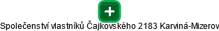 Společenství vlastníků Čajkovského 2183 Karviná-Mizerov - náhled vizuálního zobrazení vztahů obchodního rejstříku
