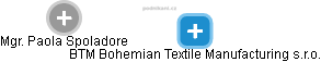 BTM Bohemian Textile Manufacturing s.r.o. - náhled vizuálního zobrazení vztahů obchodního rejstříku