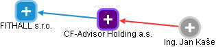 CF-Advisor Holding a.s. - náhled vizuálního zobrazení vztahů obchodního rejstříku