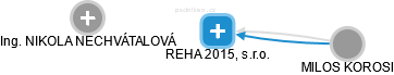 REHA 2015, s.r.o. - náhled vizuálního zobrazení vztahů obchodního rejstříku