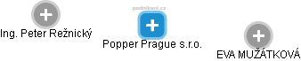 Popper Prague s.r.o. - náhled vizuálního zobrazení vztahů obchodního rejstříku