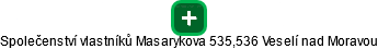 Společenství vlastníků Masarykova 535,536 Veselí nad Moravou - náhled vizuálního zobrazení vztahů obchodního rejstříku