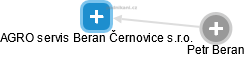 AGRO servis Beran Černovice s.r.o. - náhled vizuálního zobrazení vztahů obchodního rejstříku