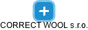 CORRECT WOOL s.r.o. - náhled vizuálního zobrazení vztahů obchodního rejstříku