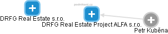 DRFG Real Estate Project ALFA s.r.o. - náhled vizuálního zobrazení vztahů obchodního rejstříku