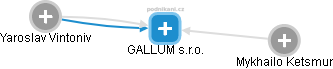 GALLUM s.r.o. - náhled vizuálního zobrazení vztahů obchodního rejstříku