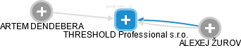 THRESHOLD Professional s.r.o. - náhled vizuálního zobrazení vztahů obchodního rejstříku