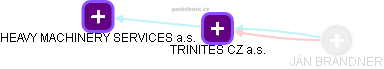 TRINITES CZ a.s. - náhled vizuálního zobrazení vztahů obchodního rejstříku