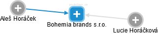 Bohemia brands s.r.o. - náhled vizuálního zobrazení vztahů obchodního rejstříku