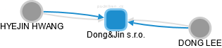 Dong&Jin s.r.o. - náhled vizuálního zobrazení vztahů obchodního rejstříku