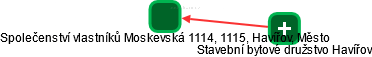 Společenství vlastníků Moskevská 1114, 1115, Havířov, Město - náhled vizuálního zobrazení vztahů obchodního rejstříku