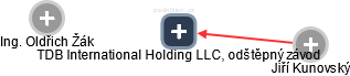 TDB International Holding LLC, odštěpný závod - náhled vizuálního zobrazení vztahů obchodního rejstříku