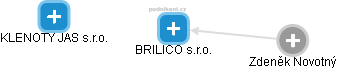 BRILICO s.r.o. - náhled vizuálního zobrazení vztahů obchodního rejstříku
