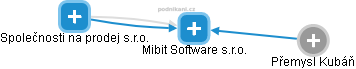 Mibit Software s.r.o. - náhled vizuálního zobrazení vztahů obchodního rejstříku