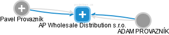 AP Wholesale Distribution s.r.o. - náhled vizuálního zobrazení vztahů obchodního rejstříku