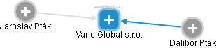 Vario Global s.r.o. - náhled vizuálního zobrazení vztahů obchodního rejstříku