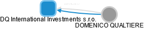 DQ International Investments s.r.o. - náhled vizuálního zobrazení vztahů obchodního rejstříku