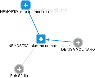 NEMOSTAV - stavíme nemovitosti s.r.o. - náhled vizuálního zobrazení vztahů obchodního rejstříku