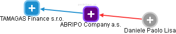 ABRIPO Company a.s. - náhled vizuálního zobrazení vztahů obchodního rejstříku