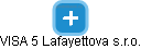 VISA 5 Lafayettova s.r.o. - náhled vizuálního zobrazení vztahů obchodního rejstříku