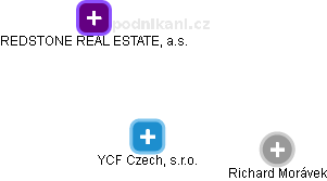 YCF Czech, s.r.o. - náhled vizuálního zobrazení vztahů obchodního rejstříku