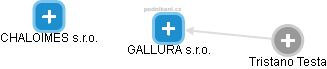 GALLURA s.r.o. - náhled vizuálního zobrazení vztahů obchodního rejstříku