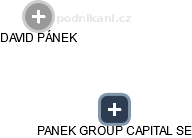 PANEK GROUP CAPITAL SE - náhled vizuálního zobrazení vztahů obchodního rejstříku