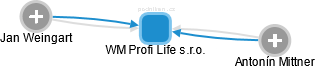WM Profi Life s.r.o. - náhled vizuálního zobrazení vztahů obchodního rejstříku
