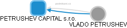 PETRUSHEV CAPITAL s.r.o. - náhled vizuálního zobrazení vztahů obchodního rejstříku