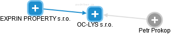 OC-LYS s.r.o. - náhled vizuálního zobrazení vztahů obchodního rejstříku