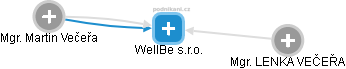 WellBe s.r.o. - náhled vizuálního zobrazení vztahů obchodního rejstříku