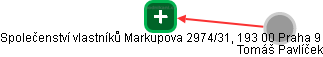 Společenství vlastníků Markupova 2974/31, 193 00 Praha 9 - náhled vizuálního zobrazení vztahů obchodního rejstříku