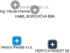 Herych Reality s.r.o. - náhled vizuálního zobrazení vztahů obchodního rejstříku