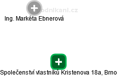 Společenství vlastníků Kristenova 18a, Brno - náhled vizuálního zobrazení vztahů obchodního rejstříku